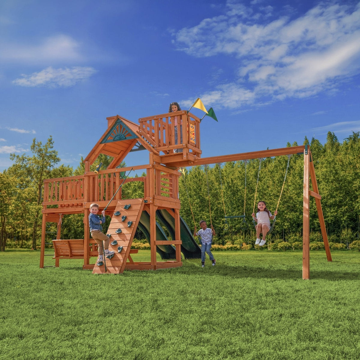 Summerville Deluxe Swing Set - Prioka