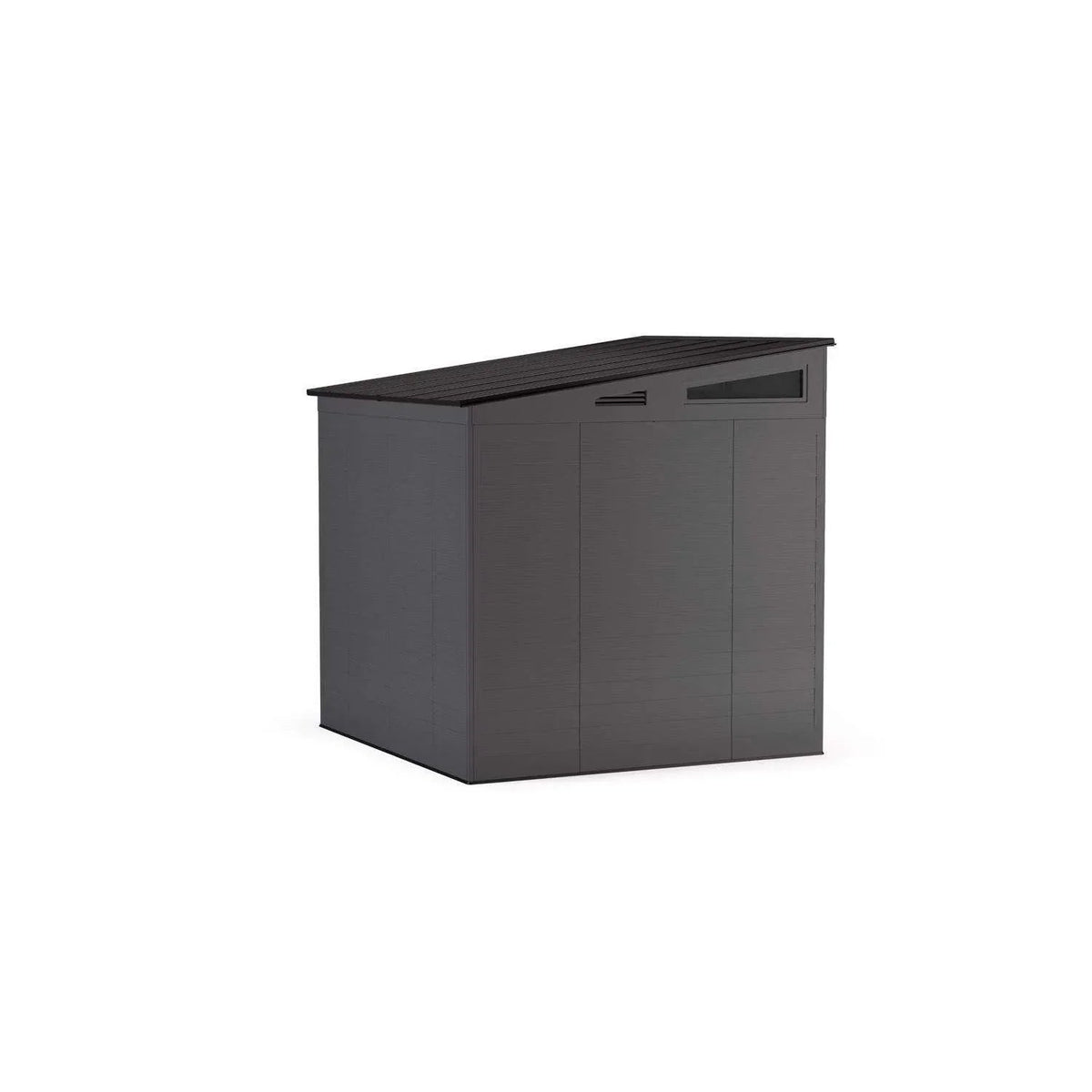 Suncast Modernist 7 ft. x 7 ft. Resin Vertical Pent Storage Shed with Floor Kits - Prioka
