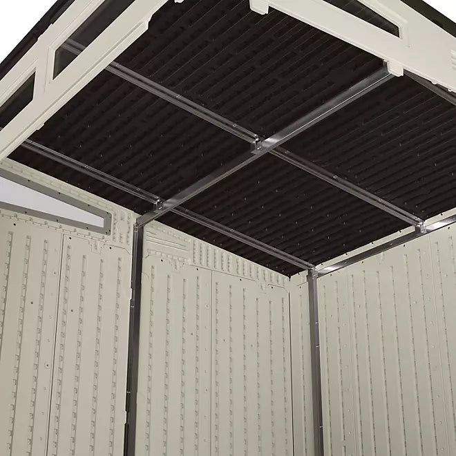 Suncast Modernist 7 x 7 ft. Resin Outdoor Storage Shed, Model BMS7780 - Prioka