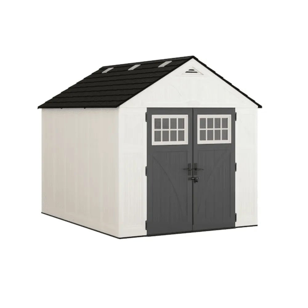Suncast Tremont 8 ft. x 10 ft. Resin Storage Shed with Floor - Prioka
