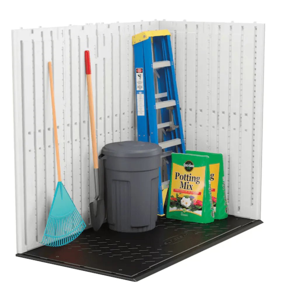 Suncast Vista 7 ft. x 4 ft. Resin Outdoor Storage Shed with Floor - Prioka