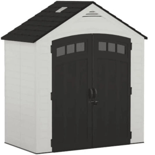 Suncast Vista 7 ft. x 4 ft. Resin Standard Modern Storage Shed with Floor Kit - Prioka