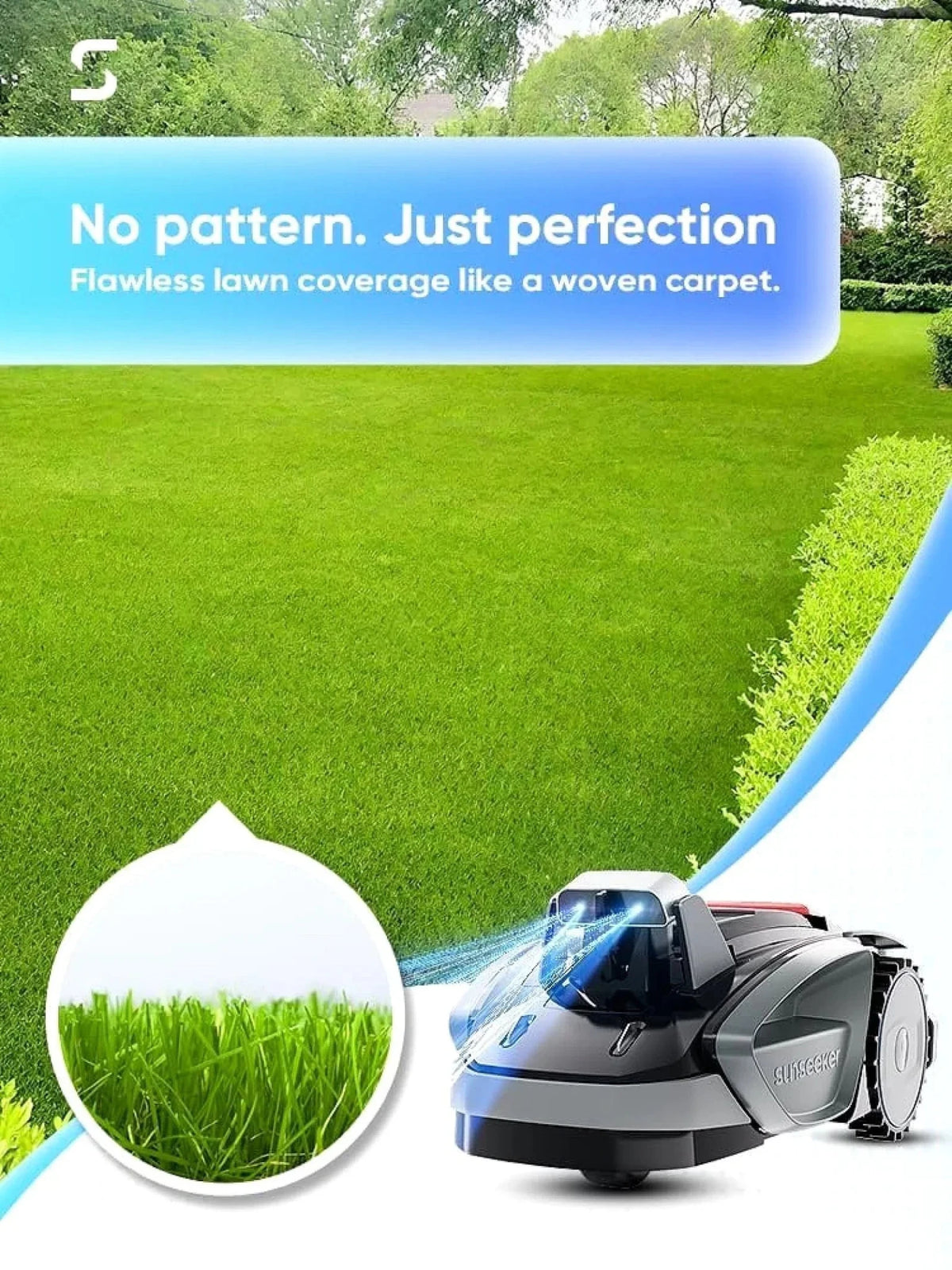 Sunseeker V3 Robotic Lawn Mower with AI Vision and Wireless Smart Navigation - Prioka
