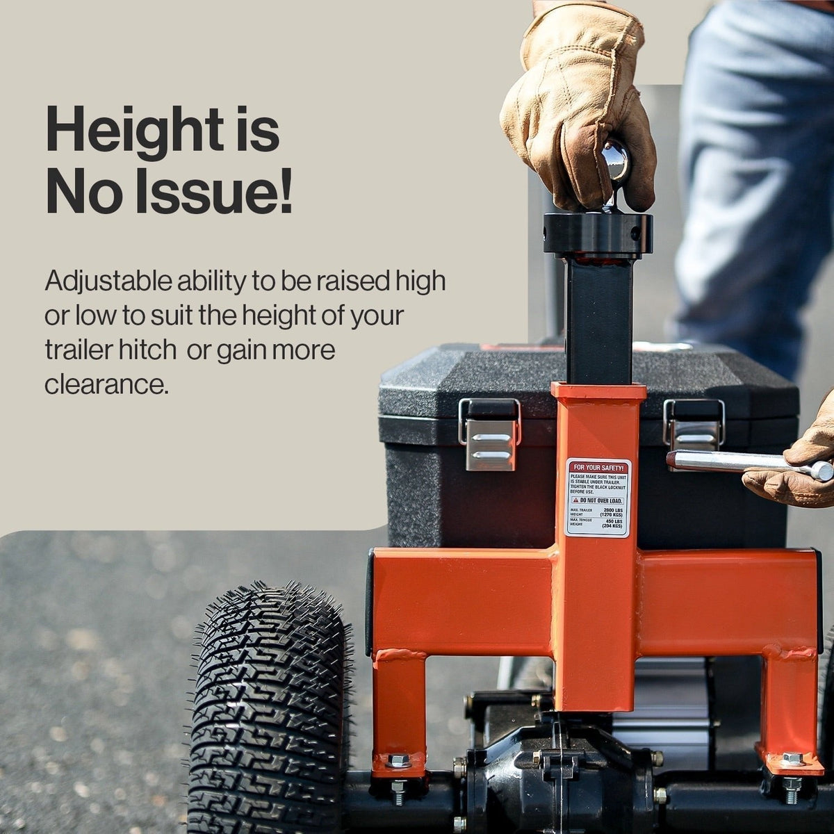 SuperHandy 2800-lb Capacity 3-Wheel Orange Steel Dolly GUO041 - Prioka
