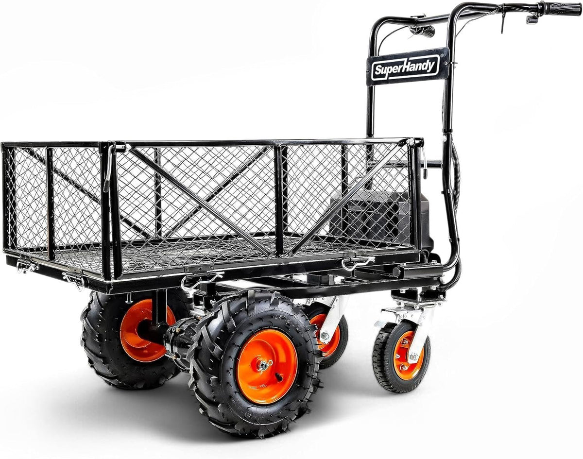 SuperHandy 48V Electric Power Wagon Utility Cart, 660 lb Load, 1000 lb Hauling Capacity - Prioka
