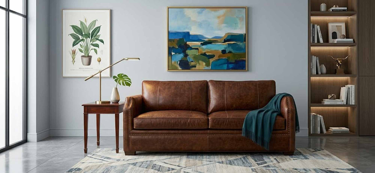 Sutton Leather Sofa - Prioka