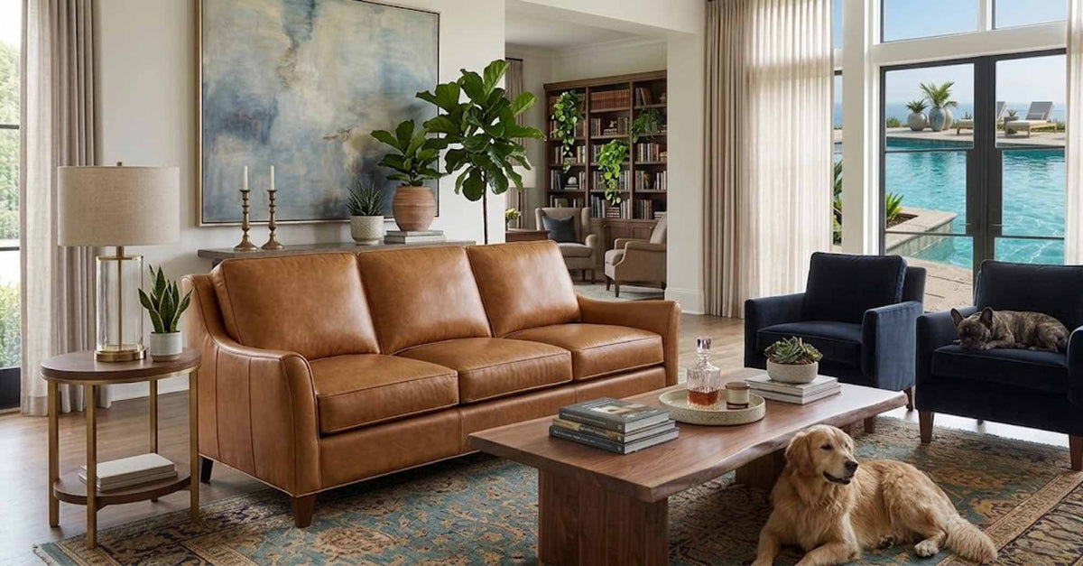 Tatum Leather Sofa - Prioka