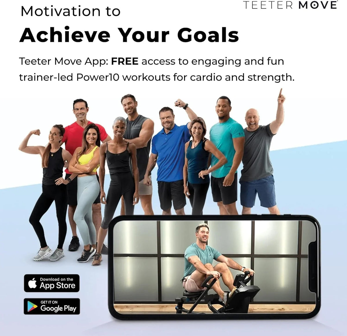 Teeter Power10 Elliptical Rowers. - Prioka