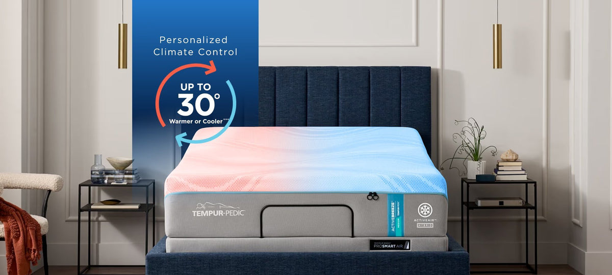 TEMPUR-ActiveBreeze® Smart Bed - Dual-Zone Climate Control Sleep System - Prioka