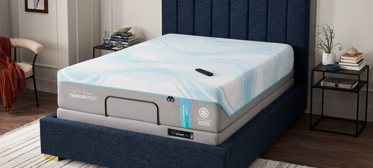 TEMPUR-ActiveBreeze® Smart Bed - Dual-Zone Climate Control Sleep System - Prioka