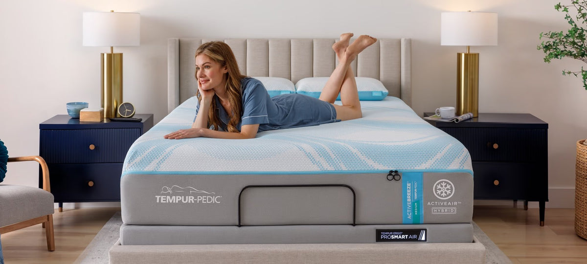 TEMPUR-ActiveBreeze® Smart Bed - Dual-Zone Climate Control Sleep System - Prioka