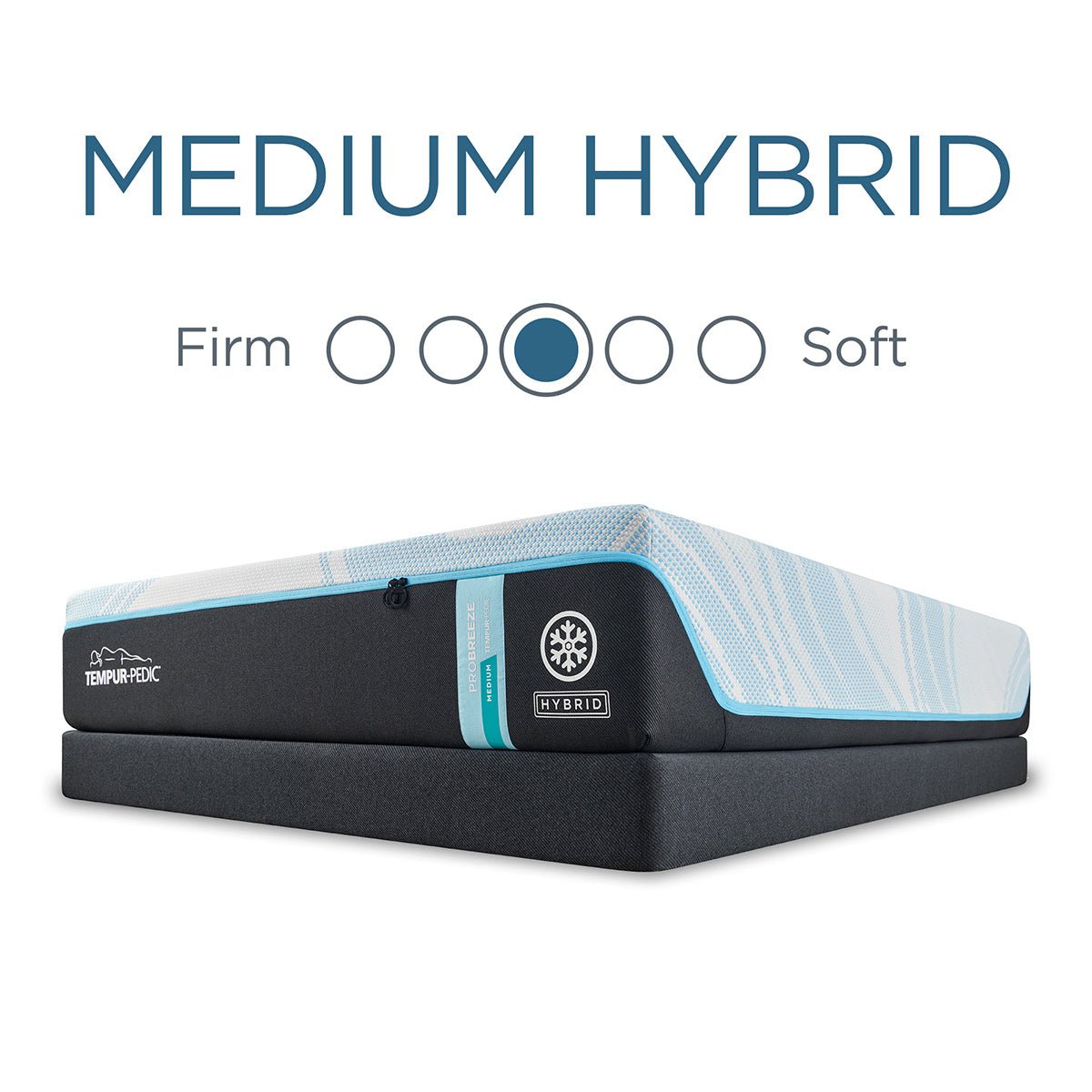 Tempur-Pedic® ProBreeze® 12" Medium Hybrid Mattress - 5° Cooling Support - Prioka