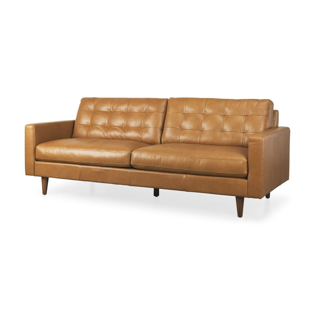 The Bellmore – Brown Leather Sofa - Prioka