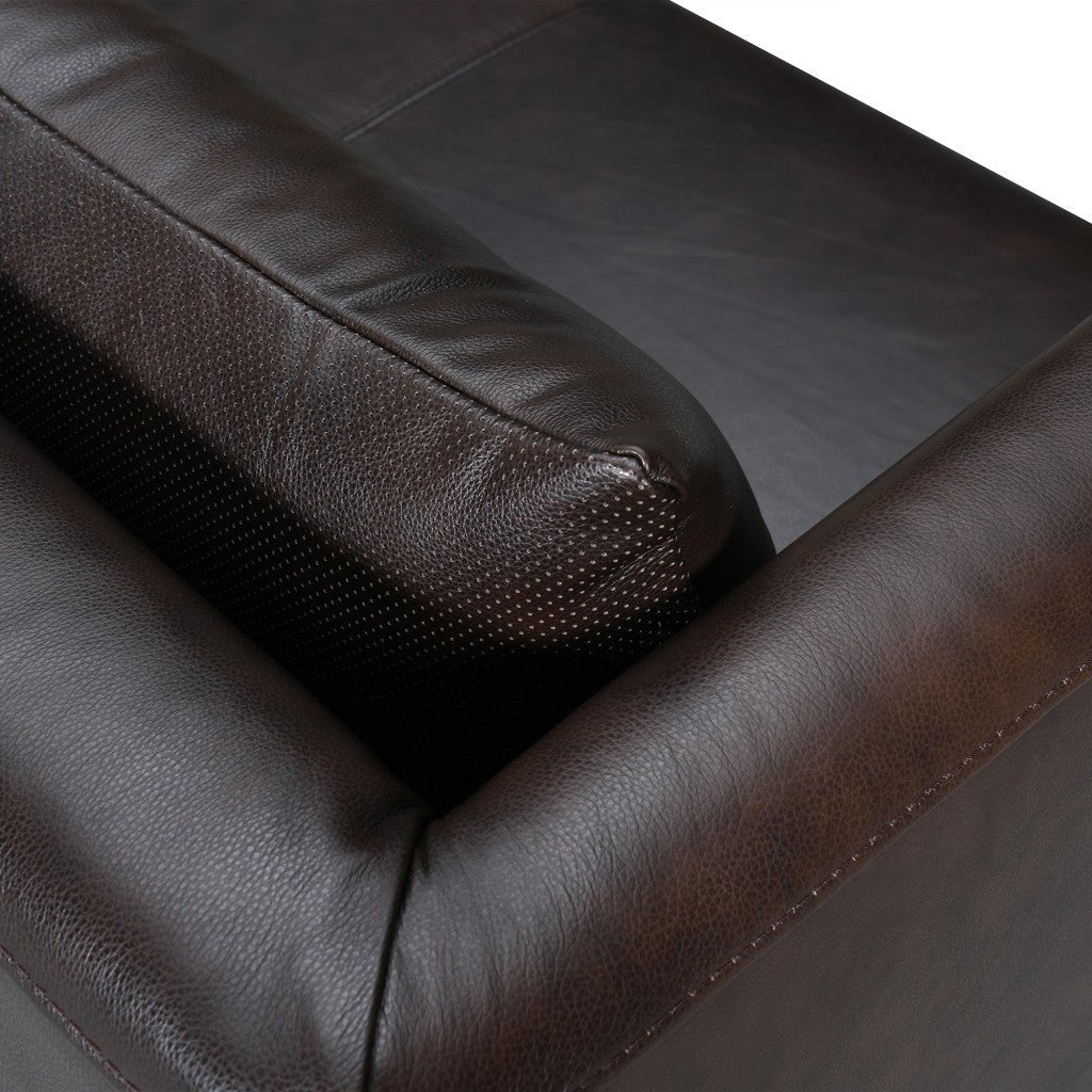 The Corvane – Dark Brown Leather Sofa - Prioka