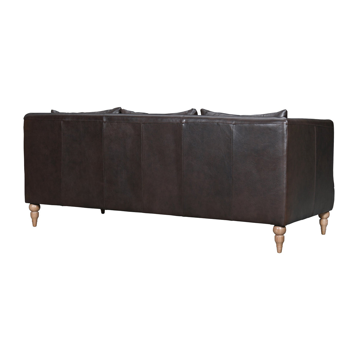 The Corvane – Dark Brown Leather Sofa - Prioka