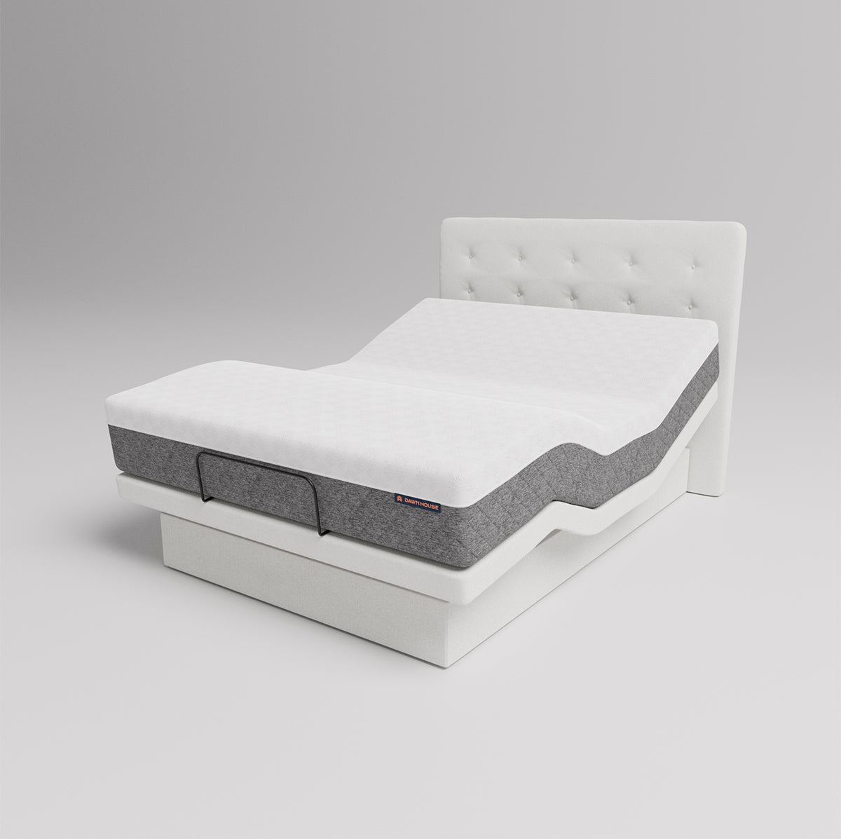 The Dawn House Bed - Adjustable Base Split King Ivory - Floor Model - Prioka