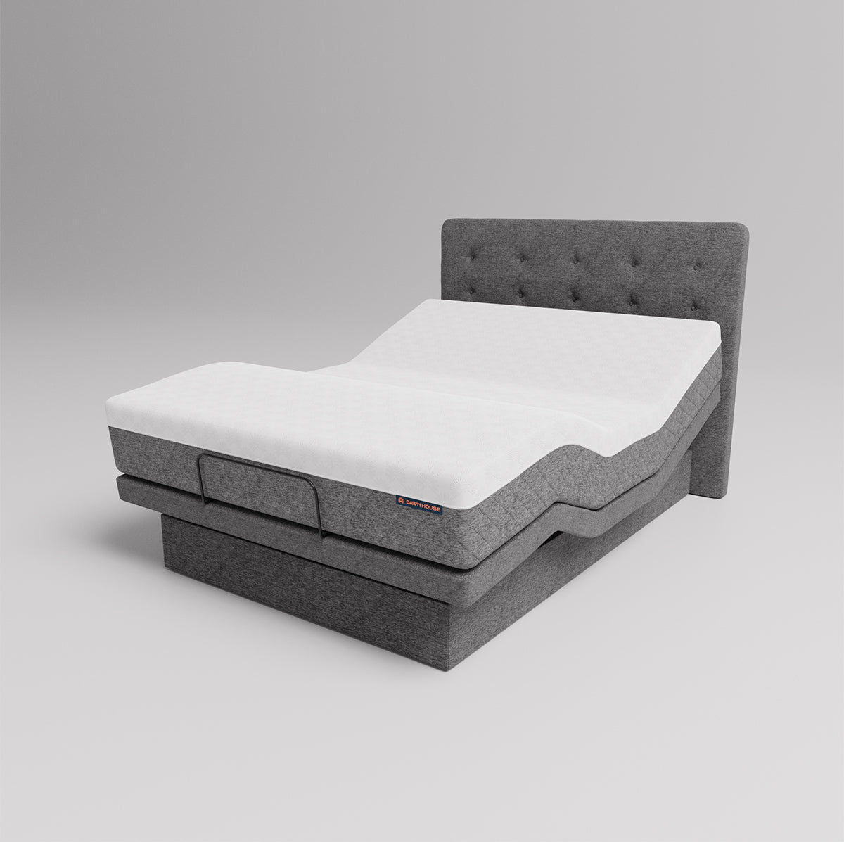 The Dawn House Bed - Adjustable Base Split King Ivory - Floor Model - Prioka