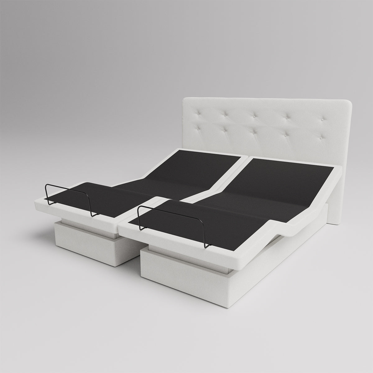 The Dawn House Bed - Adjustable Base Split King Ivory - Floor Model - Prioka