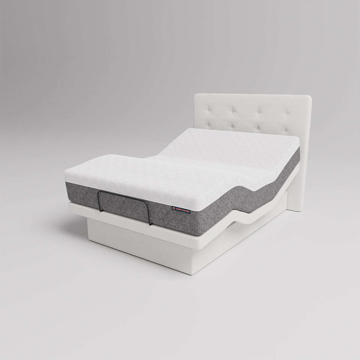 The Dawn House Bed - Adjustable Base Split King Ivory - Floor Model - Prioka