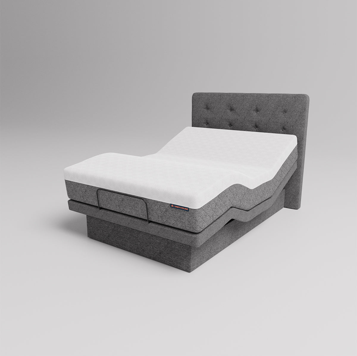 The Dawn House Bed - Adjustable Base Split King Ivory - Floor Model - Prioka