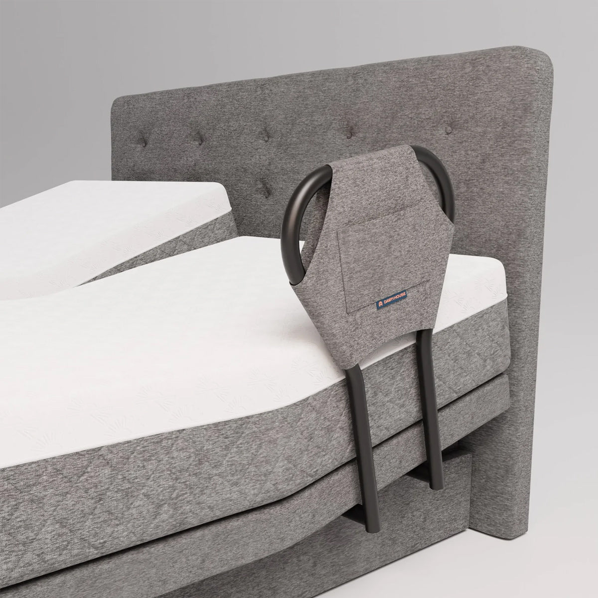 The Dawn House Bed - Adjustable Base Split King Ivory - Floor Model - Prioka