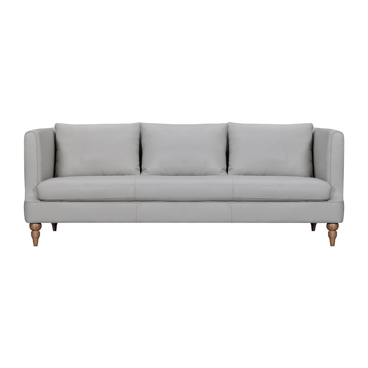 The Ravello – Gray Leather Sofa - Prioka