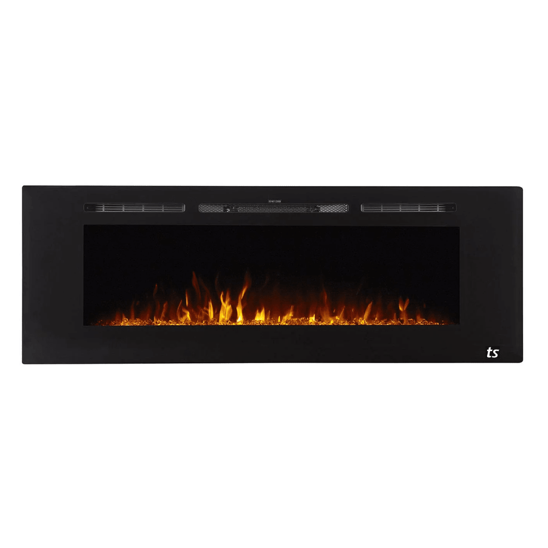 The Sideline 60 Inch Recessed Smart Electric Fireplace 80011 - Prioka