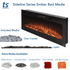 The Sideline Outdoor/Indoor 50 Inch Recessed/Wall Mounted Electric Fireplace (No Heat) 80017 - Prioka