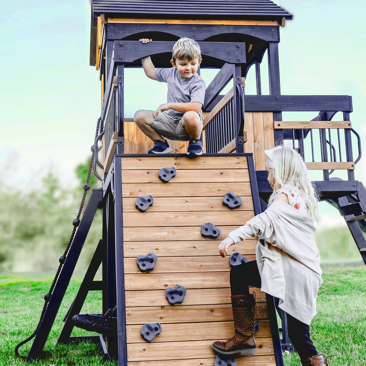 Timber Crossing Swing Set - Prioka
