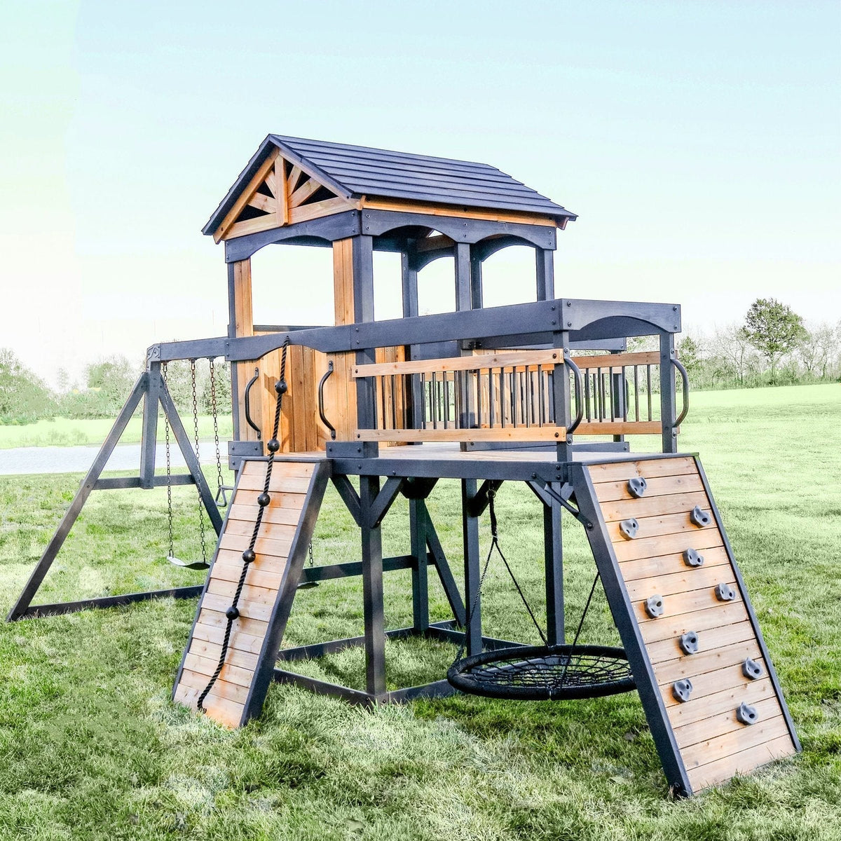 Timber Crossing Swing Set - Prioka