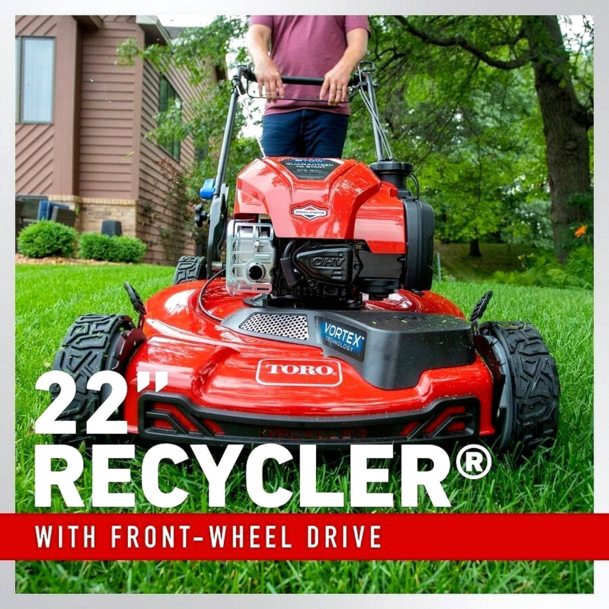 Toro 22″ SmartStow Recycler Self-Propelled Gas Lawn Mower 21445 - Prioka