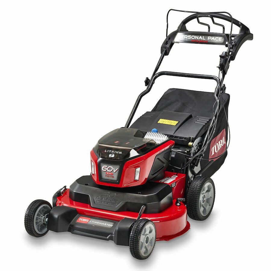 TORO 60V MAX* 30 in. eTimeMaster™ Personal Pace Auto-Drive™ Battery-Powered Lawn Mower (Model 21493 w/ 10Ah + 5Ah + 2.5Ah Batteries) - Prioka