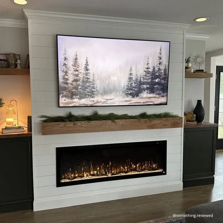 Touchstone Sideline Elite Smart 60″ WiFi-Enabled Recessed Electric Fireplaces. - Prioka