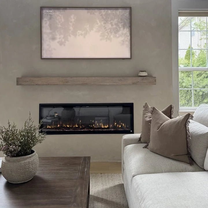 Touchstone Sideline Elite Smart 60″ WiFi-Enabled Recessed Electric Fireplaces. - Prioka