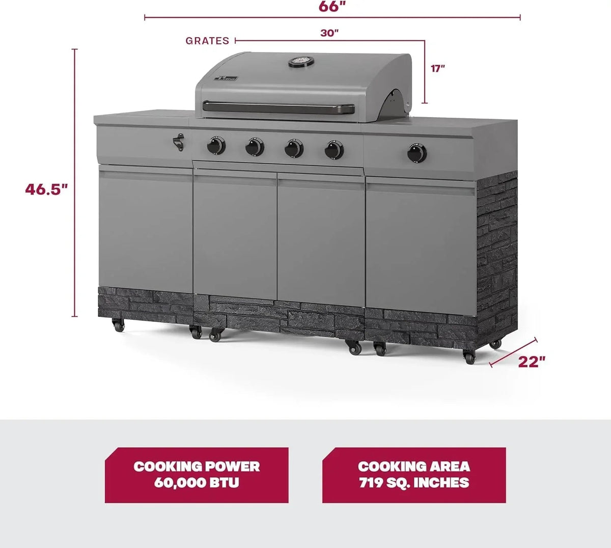 TYTUS Fresno Series 5 Burner Grills TDT-021 - Prioka