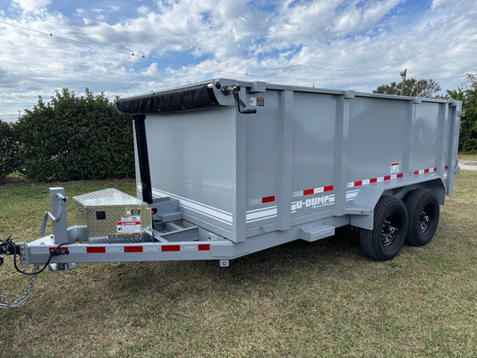 U-DUMP Low Profile Dump Trailer | 83″X14’X48″ | Telescopic | 831414T-48-LP - Prioka