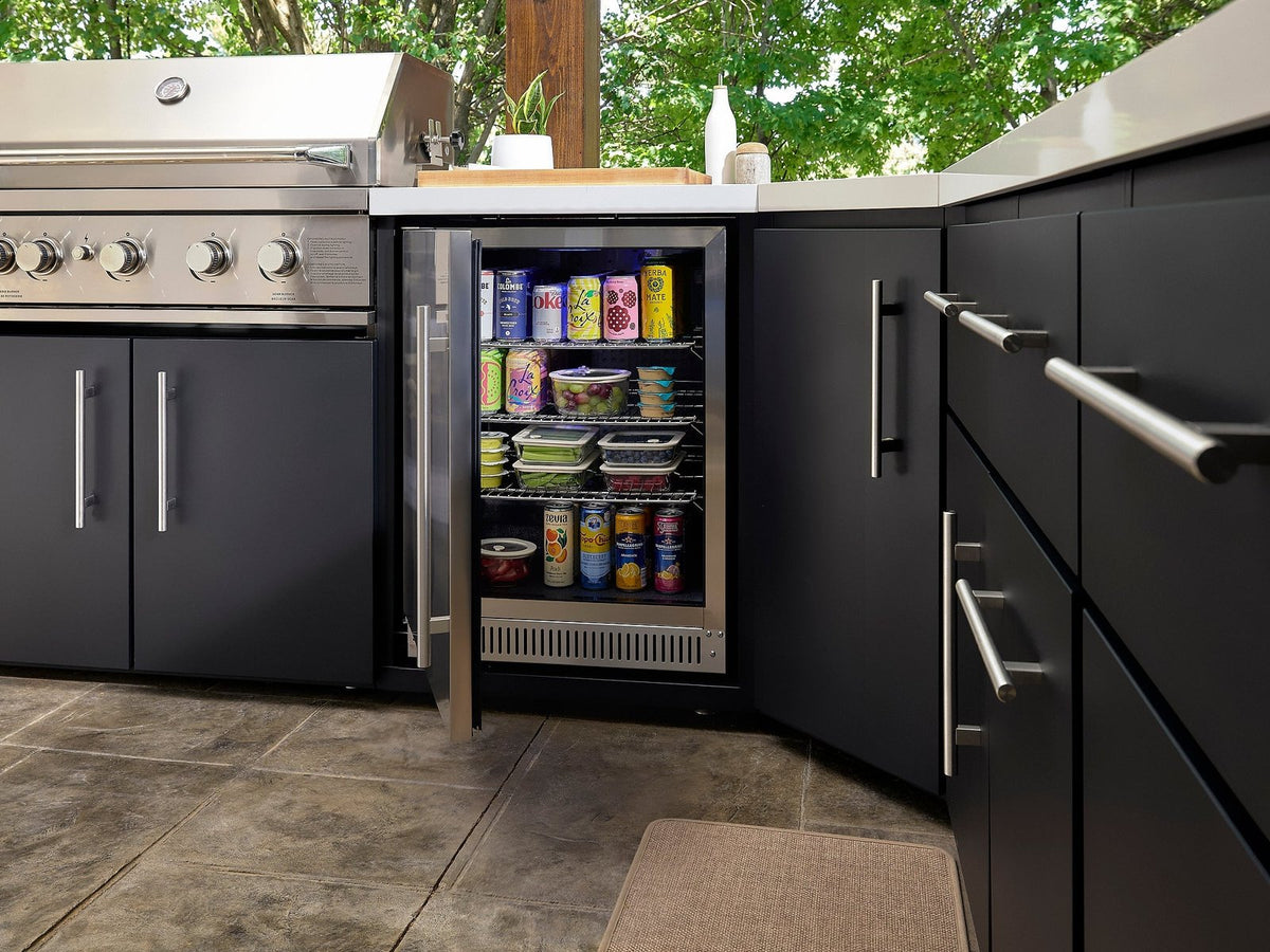 Emory Corner Outdoor Kitchen Island and Bar – Left