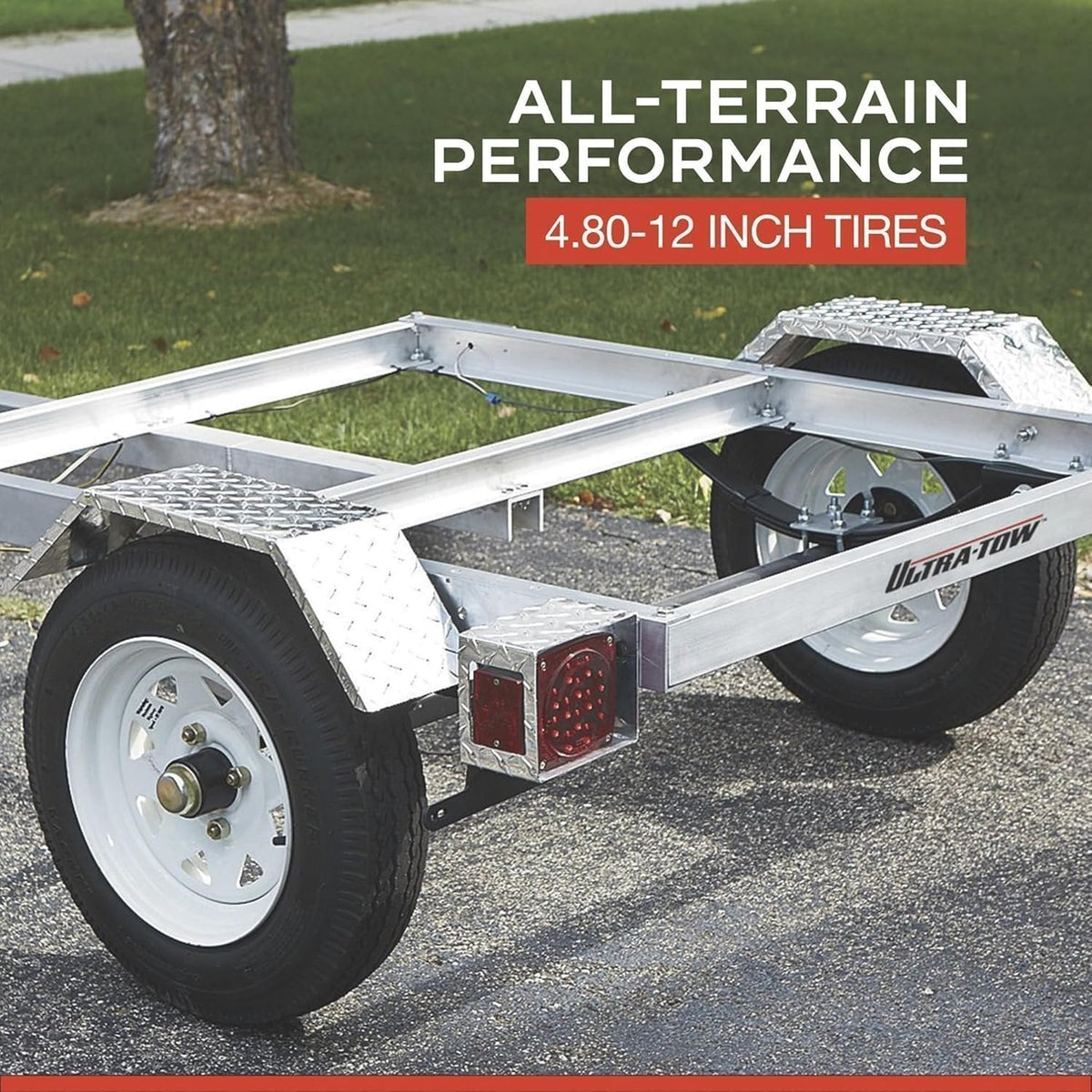 Ultra-Tow 40in. x 48in. Aluminum Utility Trailer Kit – 1060-Lb. Load Capacity - Prioka