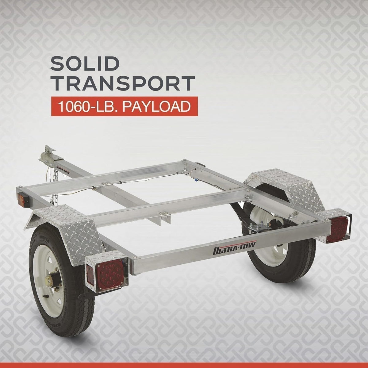 Ultra-Tow 40in. x 48in. Aluminum Utility Trailer Kit – 1060-Lb. Load Capacity - Prioka