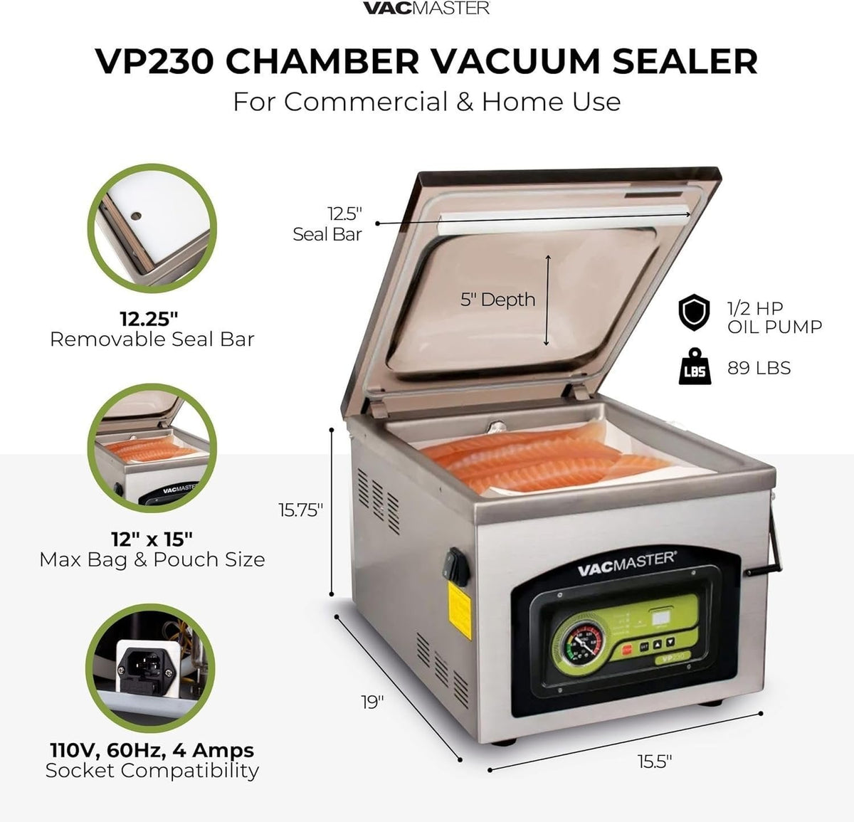 Vacmaster VP230 Chamber Vacuum Sealer - Prioka