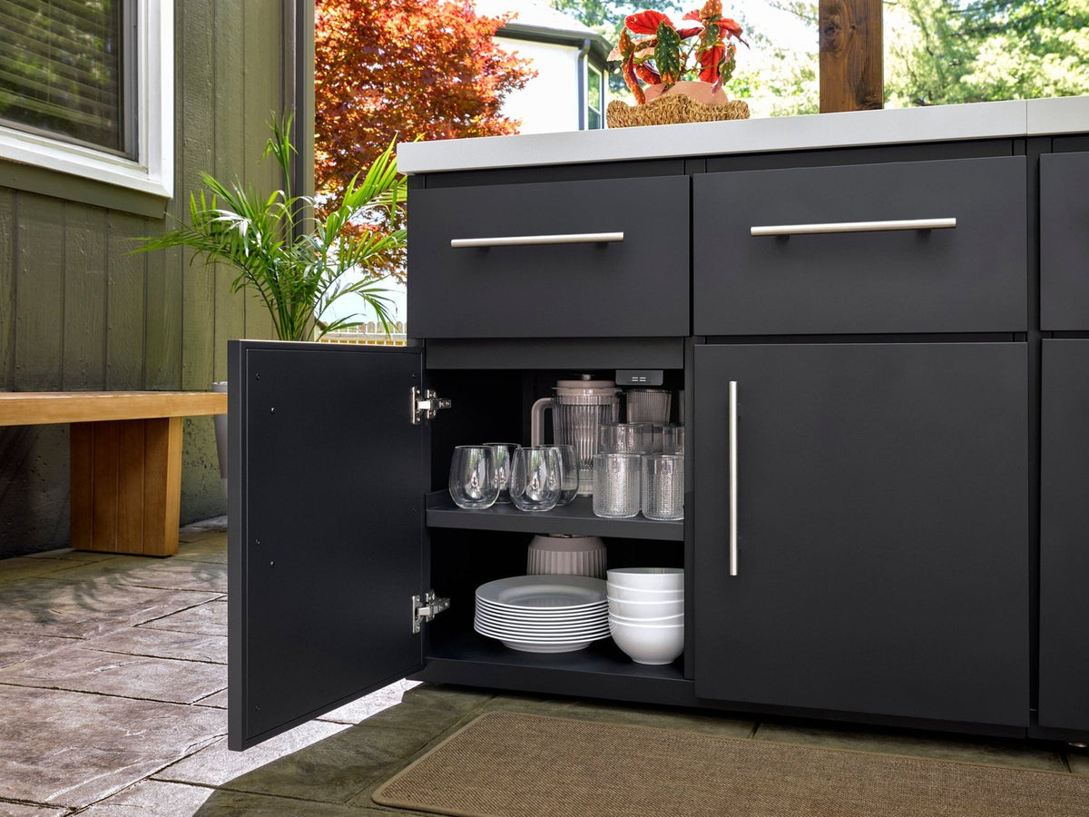 Emory Corner Outdoor Kitchen Island and Bar – Right
