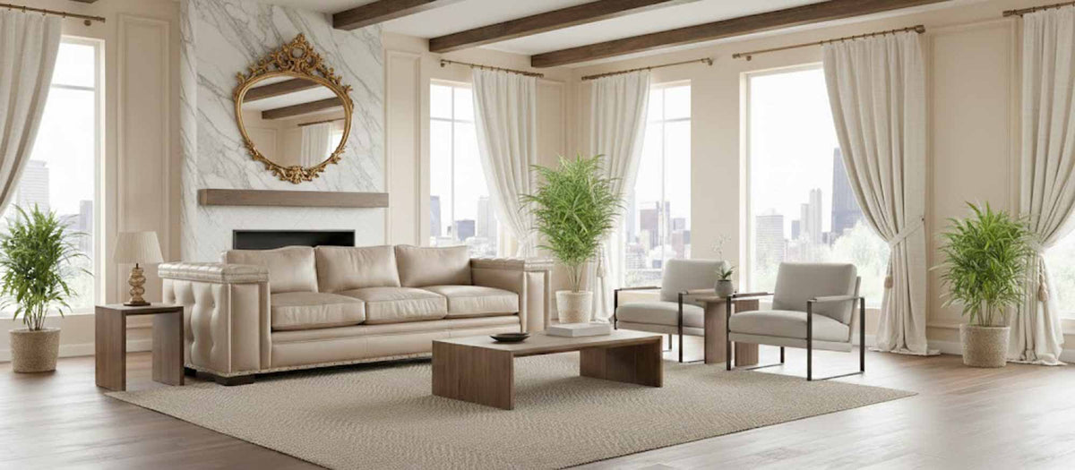 Warf Leather Sofa - Prioka