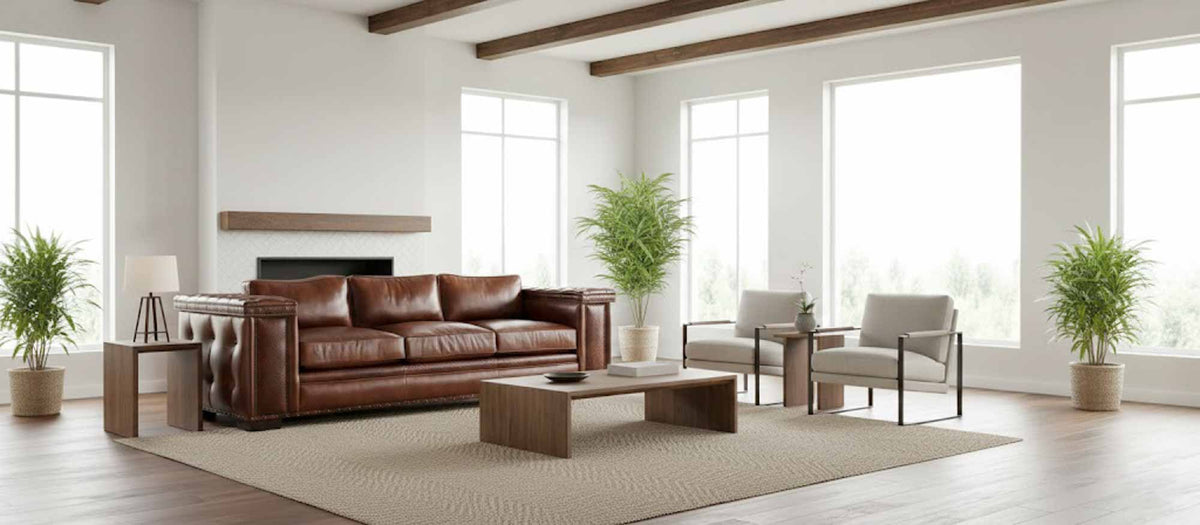 Warf Leather Sofa - Prioka