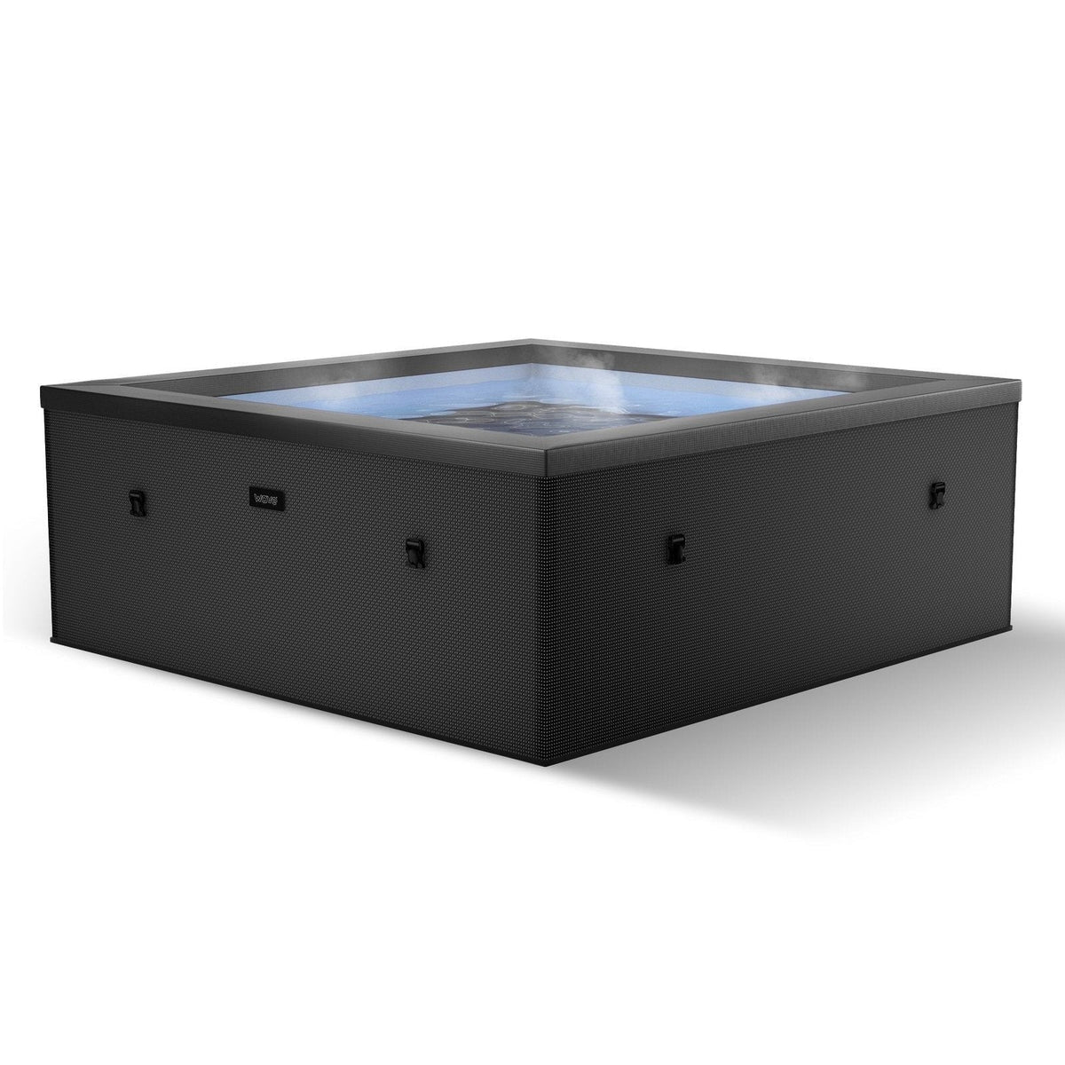 Wave Garda | 4-Person Eco Foam Hot Tub | Integrated Heater | Charcoal Black - Prioka