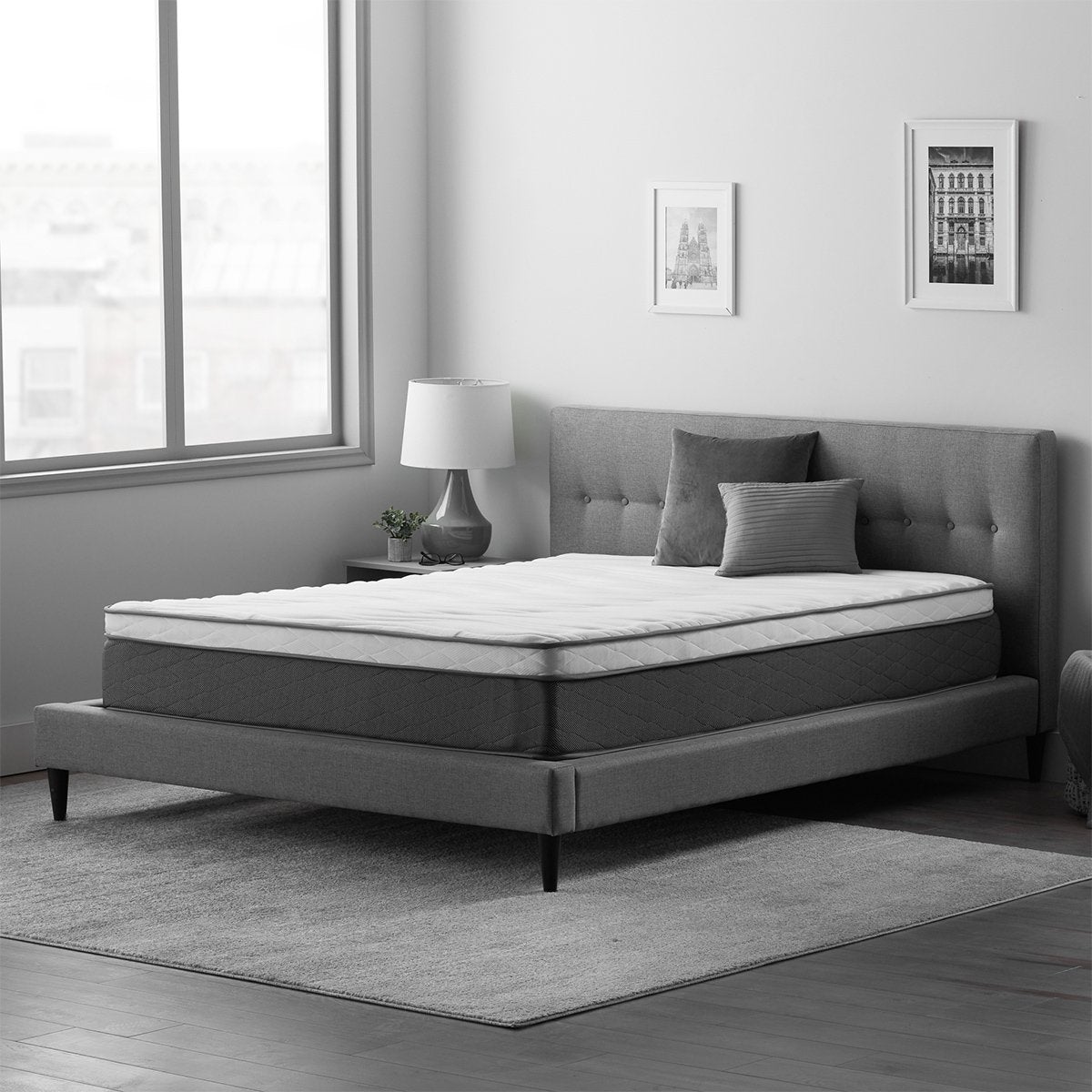 Weekender 12" Euro Top Plush Hybrid Mattress - Prioka