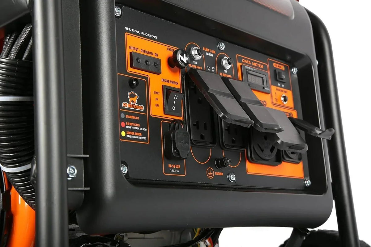 WEN DF875iX 8750-Watt RV and Transfer-Switch-Ready 120V/240V Duals. - Prioka
