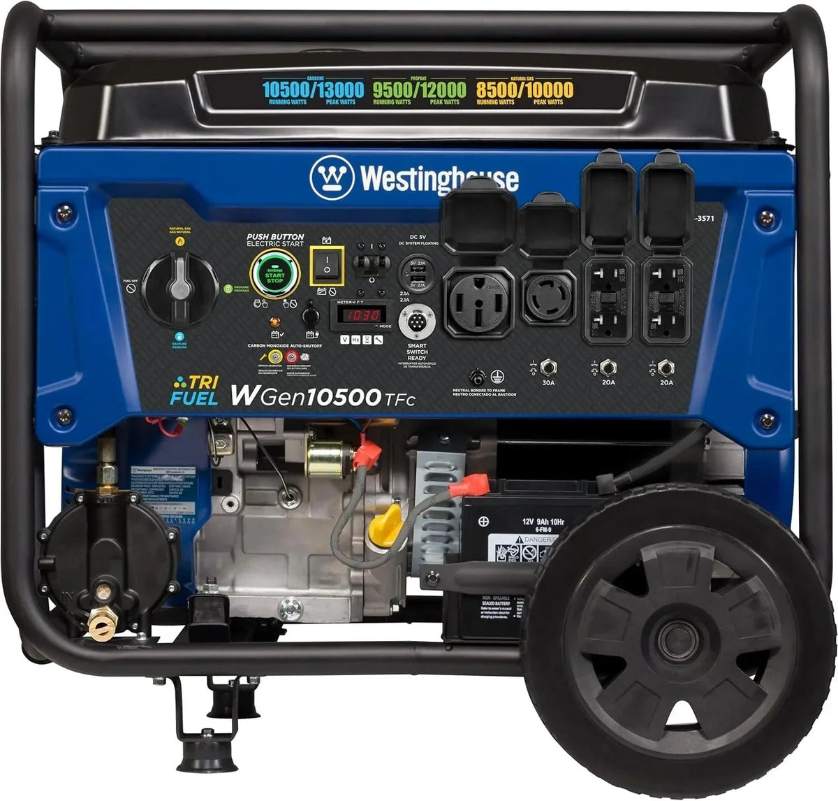 Westinghouse 13,500 Peak Watt Dual Fuel Portable Generators. - Prioka