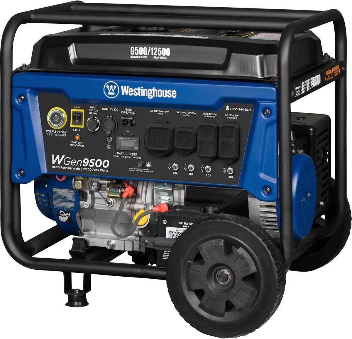 Westinghouse 9500 Peak Watt Home Backup Portable Gas Powered Generators. - Prioka