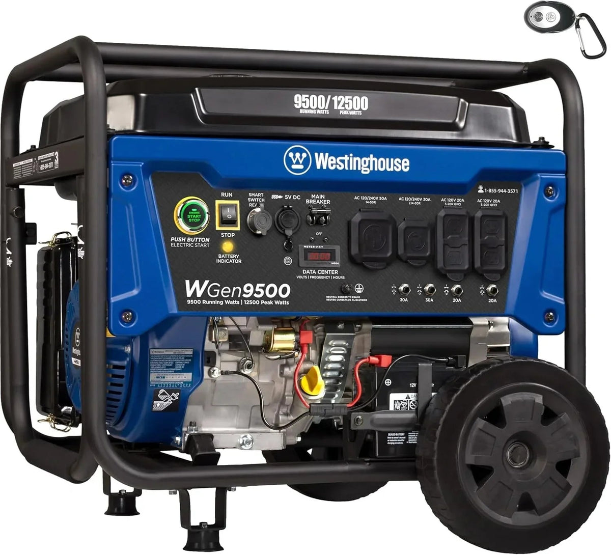 Westinghouse 9500 Peak Watt Home Backup Portable Gas Powered Generators. - Prioka