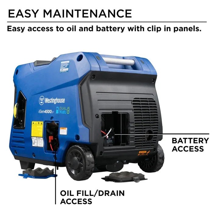 Westinghouse iGen4500DF 3700W Dual Fuel Portable Inverter Generators. - Prioka